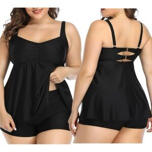 Rivelino
Plus Size Tankini Swimsuit Two Piece Flowy with Shorts